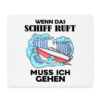 Motorboot Kapitän Boot Boote Seefahrt Geschenk - Mousepad (Querformat) - Weiß - Vorne