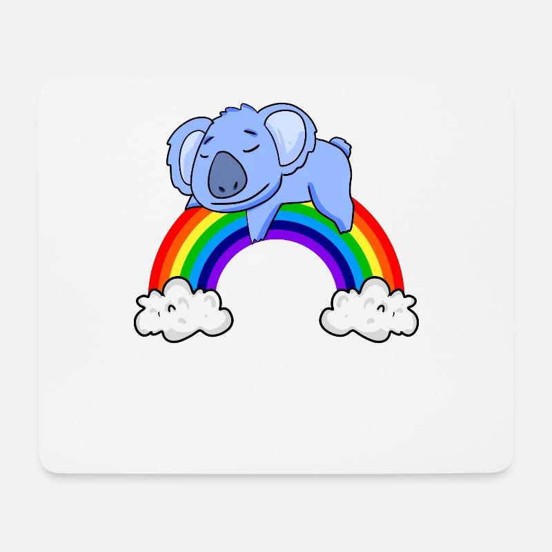 Rainbow Koala - Mouse Pad (horizontal) - white