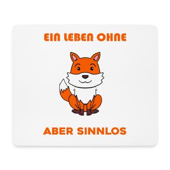 Wald Wildtier Fuchs Geschenk - Mousepad (Querformat) - Weiß - Vorne