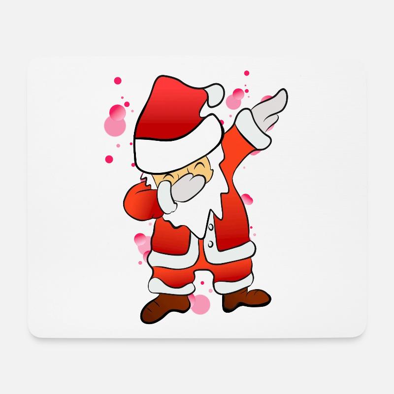 Dabbing Nikolaus - Mousepad (Querformat) - Weiß