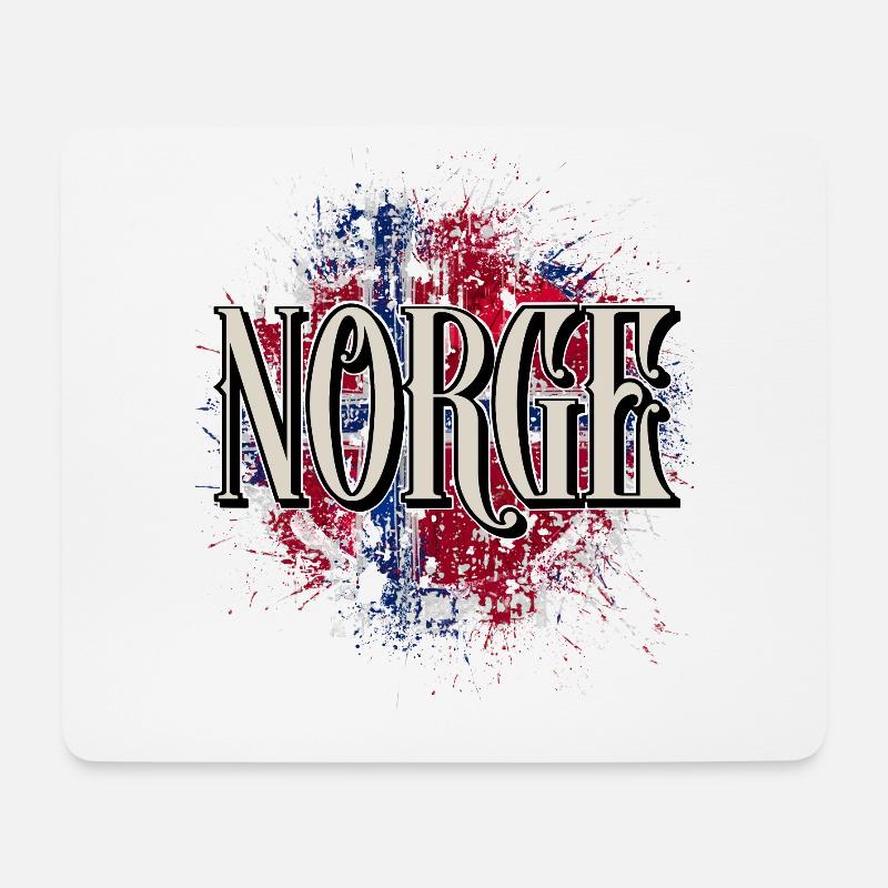 Norwegen - Mousepad (Querformat) - Weiß