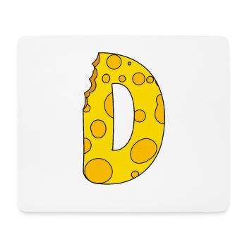 Buchstabe D - Mousepad (Querformat) - Weiß - Vorne