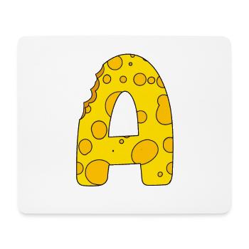 Letter A - Mouse Pad (horizontal) - white - Front