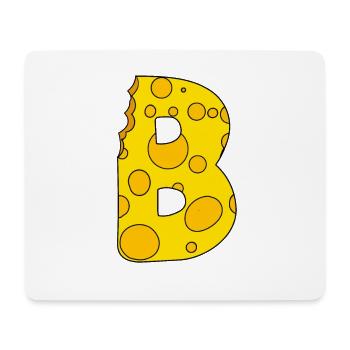 Letter B - Mouse Pad (horizontal) - white - Front