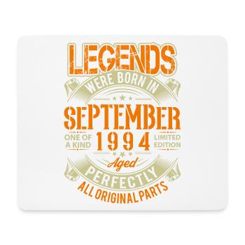 1994 September Geburtstag Legende - Mousepad (Querformat) - Weiß - Vorne