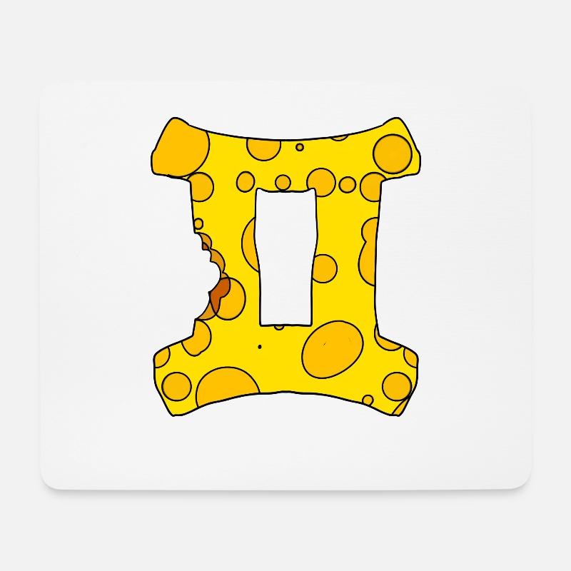 Sternzeichen Zwillinge - Mousepad (Querformat) - Weiß