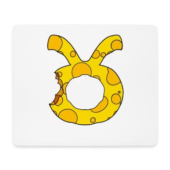 Signe du zodiaque Taureau - Tapis de souris (format paysage) - blanc - Devant
