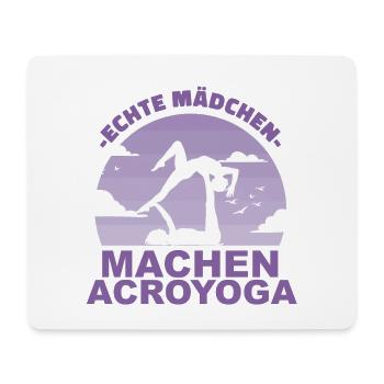 Acroyoga Yoga Partneryoga Partner Geschenk - Mousepad (Querformat) - Weiß - Vorne