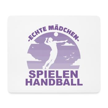 Handball Mädchen Sport Hobby Spielerin Geschenk - Mousepad (Querformat) - Weiß - Vorne