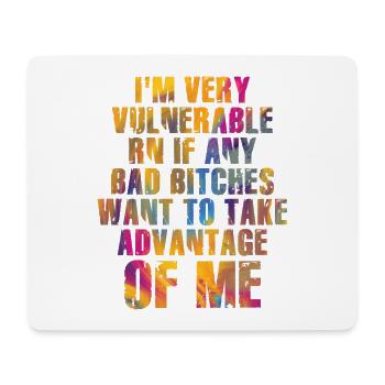 I'm Very Vulnerable RN - Mouse Pad (horizontal) - white - Front