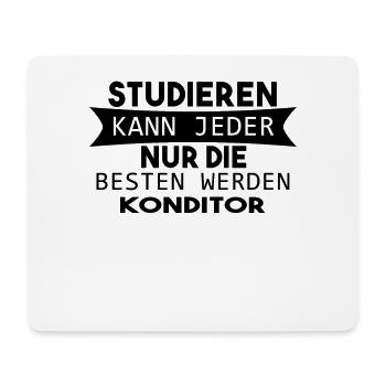 Konditor Geschenk - Mousepad (Querformat) - Weiß - Vorne