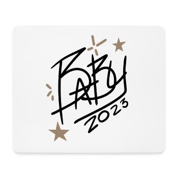 Bébé 2023 - Naissance Enceinte 2023 Grossesse - Tapis de souris (format paysage) - blanc - Devant
