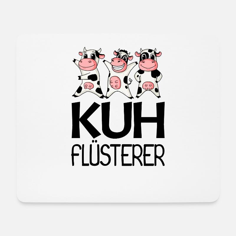 Kuh Kühe - Mousepad (Querformat) - Weiß