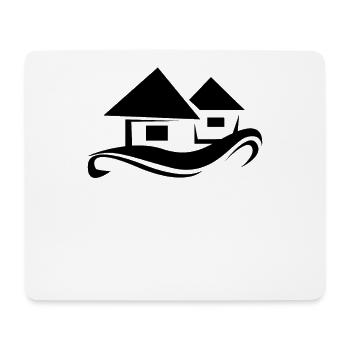 Haus - Mousepad (Querformat) - Weiß - Vorne