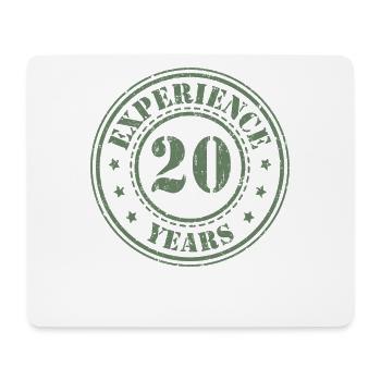 20 birthday 20 years of experience - Mouse Pad (horizontal) - white - Front