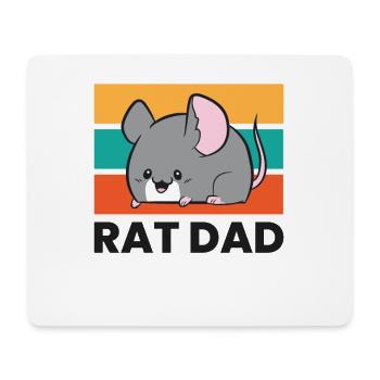 Rat Dad Funny Rat Owner Rat Papa Funny Rats - Mousepad (Querformat) - Weiß - Vorne