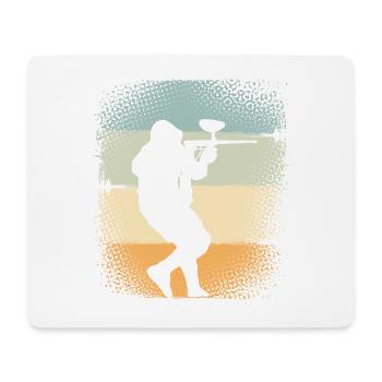 Paintball - Tapis de souris (format paysage) - blanc - Devant