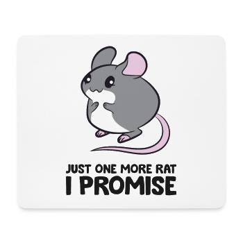 Propriétaire de rat juste un rat de plus je promets des rats drôles - Tapis de souris (format paysage) - blanc - Devant