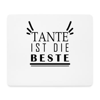 Tante ist die Beste - Mousepad (Querformat) - Weiß - Vorne