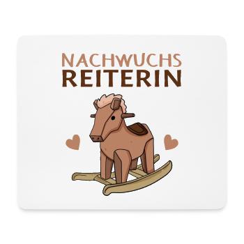 Baby Pferd Reiten Spruch - Mousepad (Querformat) - Weiß - Vorne