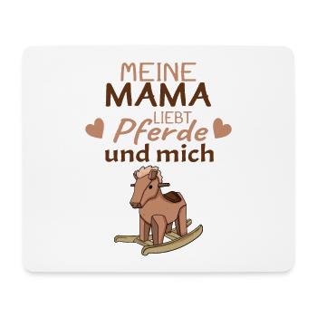 Baby Pferd Reiten Spruch - Mousepad (Querformat) - Weiß - Vorne