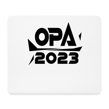 Opa 2023 - Opa werden - Bald Opa - Mousepad (Querformat) - Weiß - Vorne