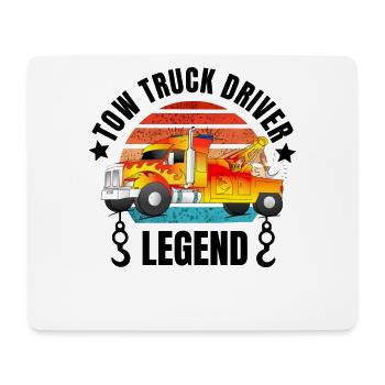 Abschleppwagen Fahrer Legende Sunset - Mousepad (Querformat) - Weiß - Vorne