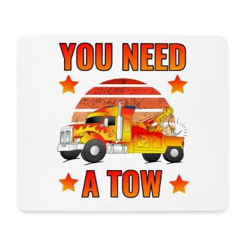 Abschleppwagenbetreiber Abschleppfahrzeug Fahrer - Mousepad (Querformat) - Weiß - Vorne