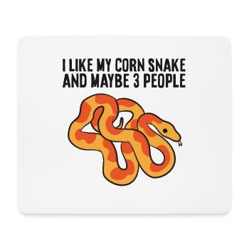 I Like My Corn Snake And Maybe 3 People Cute Corn - Mouse Pad (horizontal) - white - Front