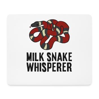 Serpent de lait Whisperer - Tapis de souris (format paysage) - blanc - Devant