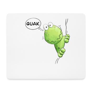 Lustiger Quak Frosch I Frosch Cartoon MODARTIS - Mousepad (Querformat) - Weiß - Vorne