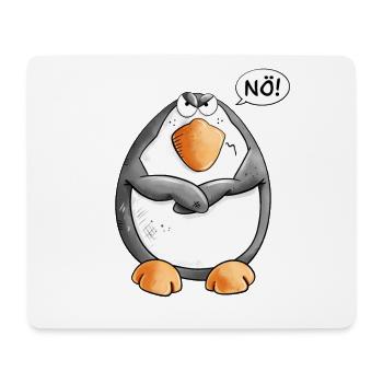 Nö Pinguin I Nein Statement Wildtier - Mousepad (Querformat) - Weiß - Vorne