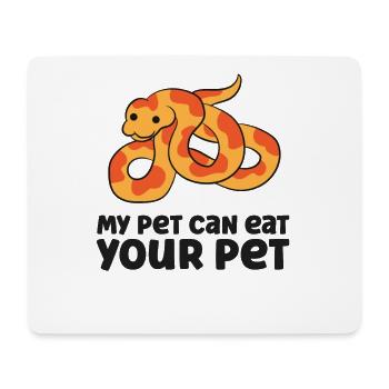 My Pet Can Eat Your Pet Funny Pet Corn Snake - Mouse Pad (horizontal) - white - Front