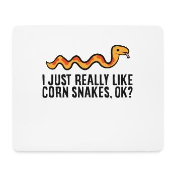 I Just Really Like Corn Snakes, Ok? - Mousepad (Querformat) - Weiß - Vorne