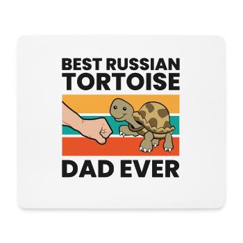 Russian Tortoise Pet Best Russian Tortoise Dad - Mouse Pad (horizontal) - white - Front