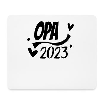 Opa 2023 - Opa werden - Bald Opa - Mousepad (Querformat) - Weiß - Vorne