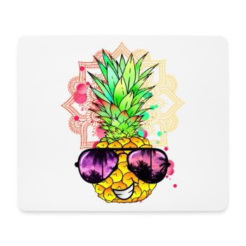 Ananas Mandala - Mousepad (Querformat) - Weiß - Vorne
