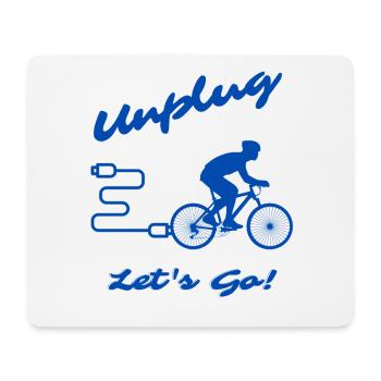 Unplug Let's Go - Mousepad (Querformat) - Weiß - Vorne