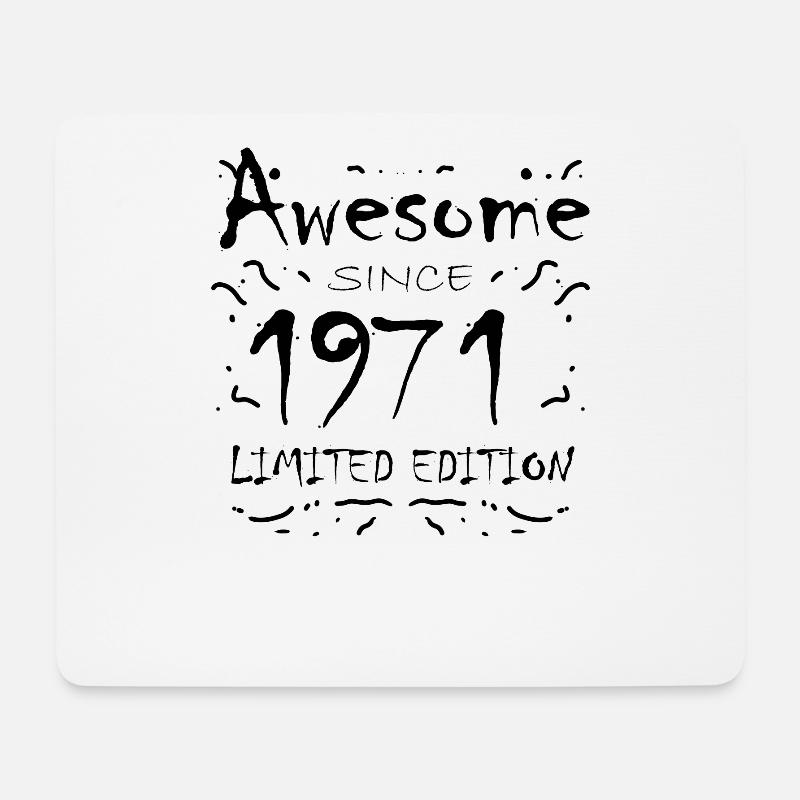 1971 - Jahrgang 1971 - Mousepad (Querformat) - Weiß