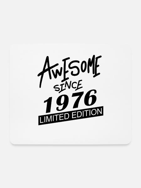 1976 - Jahrgang 1976 - Mousepad (Querformat) - Weiß