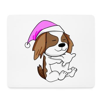 Dog dog breed Cavalier King Charles Spaniel - Mouse Pad (horizontal) - white - Front