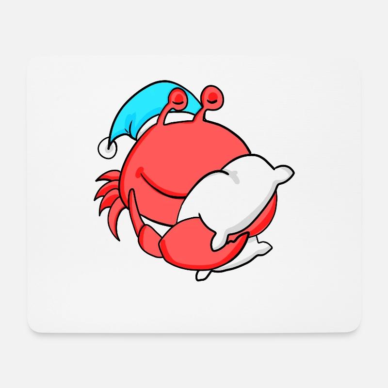 Krabbe - Mousepad (Querformat) - Weiß
