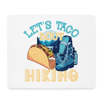 Randonnée Let’s Taco' Bout - Tapis de souris (format paysage) - blanc - Devant