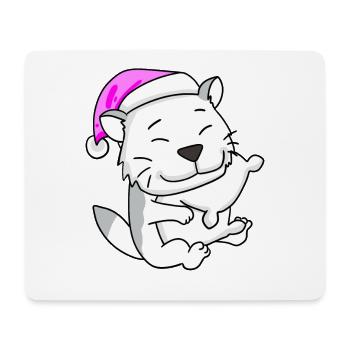 Katze Katzenrasse Burmilla - Mousepad (Querformat) - Weiß - Vorne