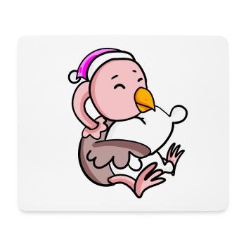 Bouquet with pillow and sleeping cap - Mouse Pad (horizontal) - white - Front