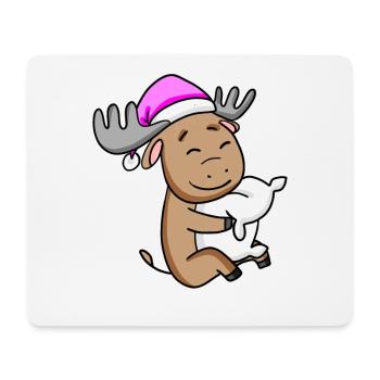 orignal doux avec oreiller et bonnet de couchage - Tapis de souris (format paysage) - blanc - Devant