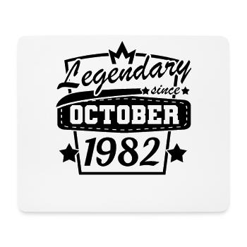 Legendär seit Oktober 1982 Retro Sprüche - Mousepad (Querformat) - Weiß - Vorne