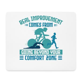 Triathletes Aren't Born They're Made - Mouse Pad (horizontal) - white - Front