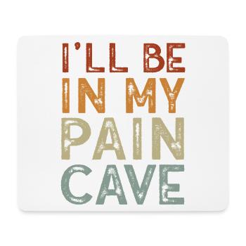 Je serai dans mon triathlon Paincave - Tapis de souris (format paysage) - blanc - Devant