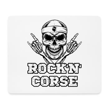 Rock' n' Corse - Tapis de souris (format paysage) - blanc - Devant